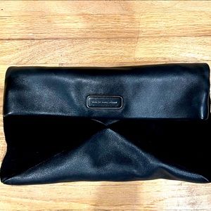 Marc Jacobs leather and suede clutch